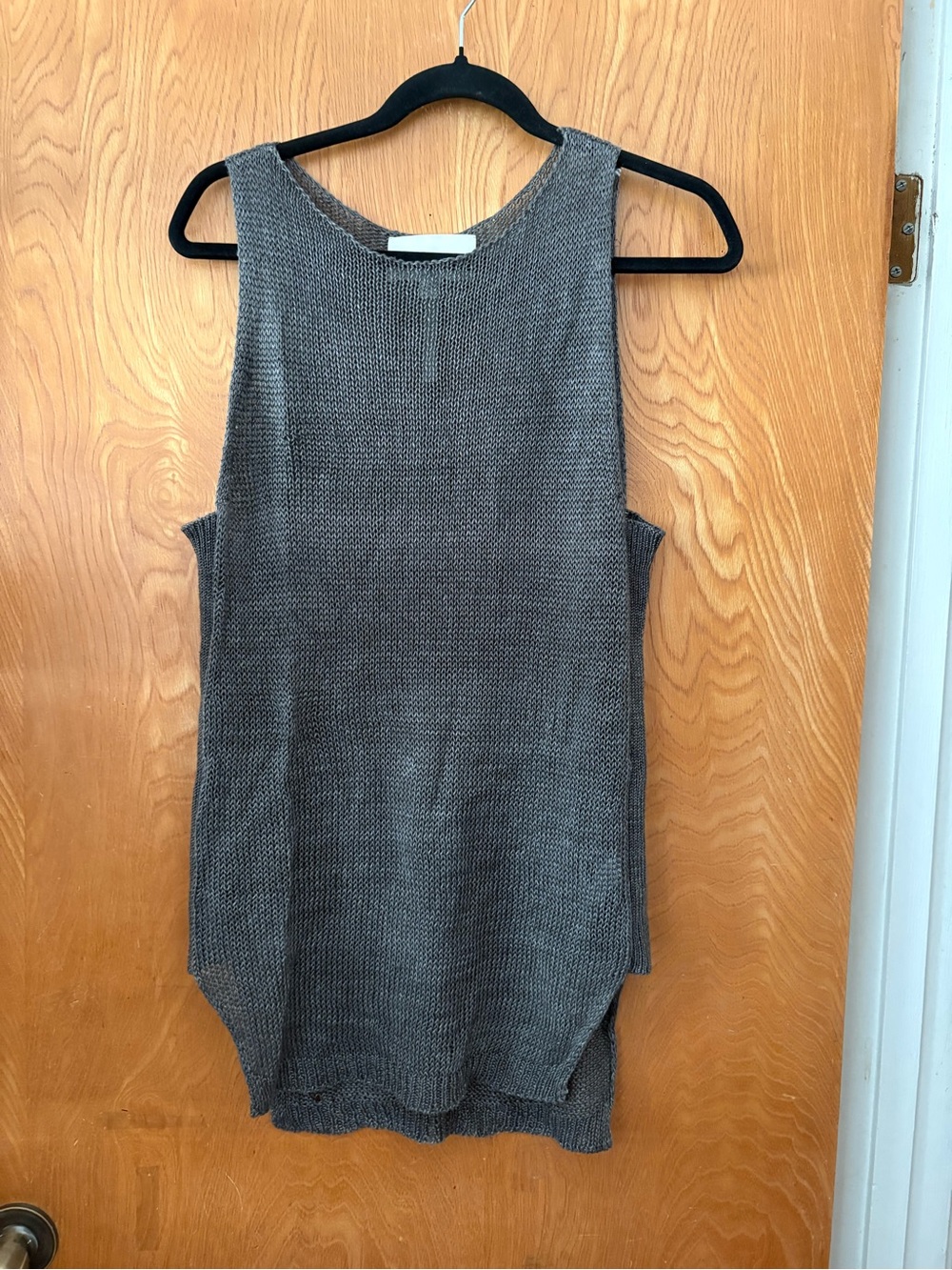 Brochu Walker Sleeveless Knit Tunic - Gray S